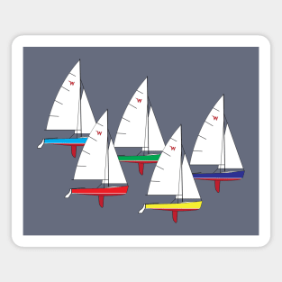 Wayfarer Dinghy Sailboats Racing Magnet